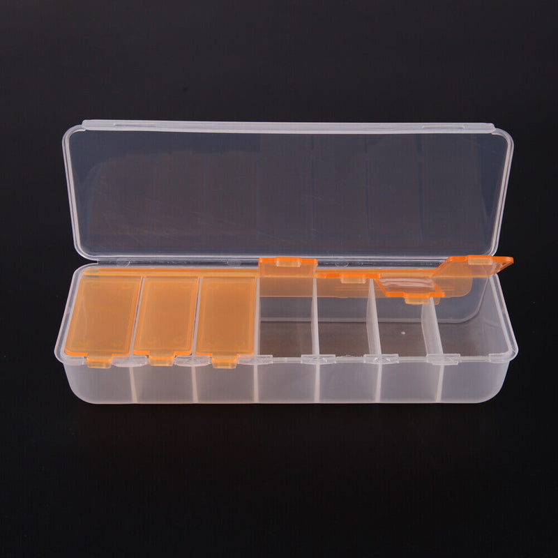 Large Travel Pill Cases Portable 7-Day Medicine Box Tablet Container(Orange