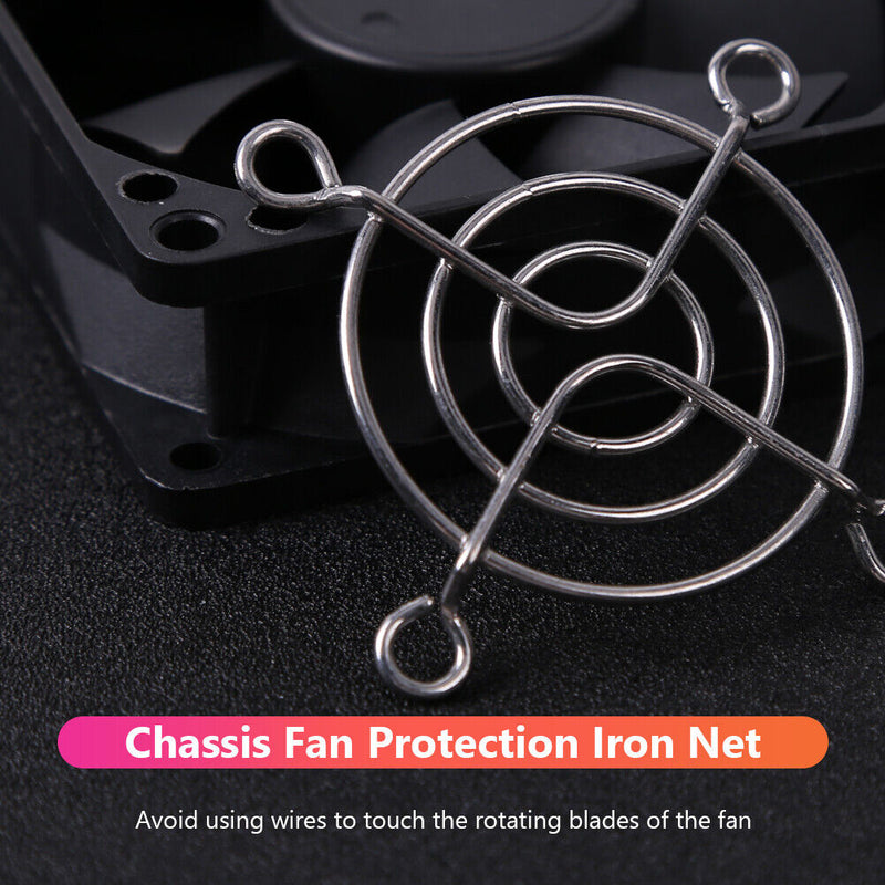 5pcs PC Case Fan Grills Computer Cooling Fan Finger Guard Protector (50mm) Newly