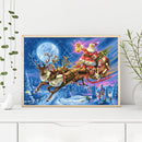 Santa Oil Paint By Numbers Kits Canvas DIY Picture Hand Painted Wall Art Cr