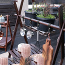 4pcs Leather Hook Camping Tripod Clothes Storage Hanger Holder Hiking Supplies