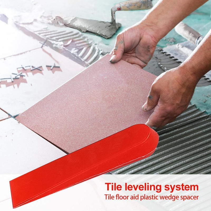 100pcs Elastic Tile Alignment Tile Leveling System Locator Spacers Level Wedges