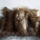 Warm Animal Fur Scarf Fluffy Plush Cap Ear Hood Shawl Glove Unisex