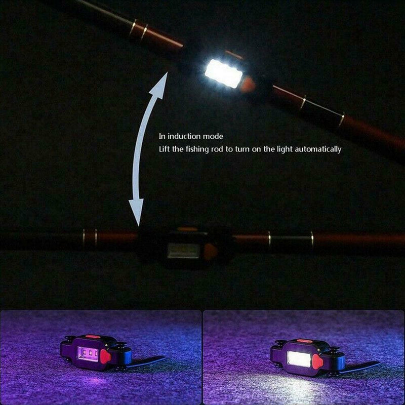 Newest Electronic LED Fishing Rod Sensor Lights Gravity Induction Lamps V6O0