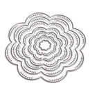 7Pcs/Set Flower Circles Metal Cutting Dies Stencils DIY Scrapbook Newly