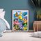 Butterflies Flowers Oil Painting By Numbers DIY Frameless Picture On Canvas