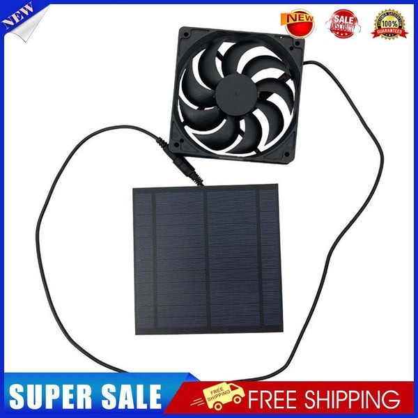 5W 6V Greenhouse Mini Solar Panel Exhaust Fan for Dog Chicken Pet House