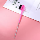 Double Sided Hair Edge Brushes Comb Pin Tail Hair Styling Tool (Rose Red)