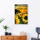 Sunset Flower Full Round Drill 5D Mosaic Diamond Painting Picture of Rhinestone