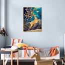 5D Diamond Painting Kit DIY Golden Deer Full Round Diamond