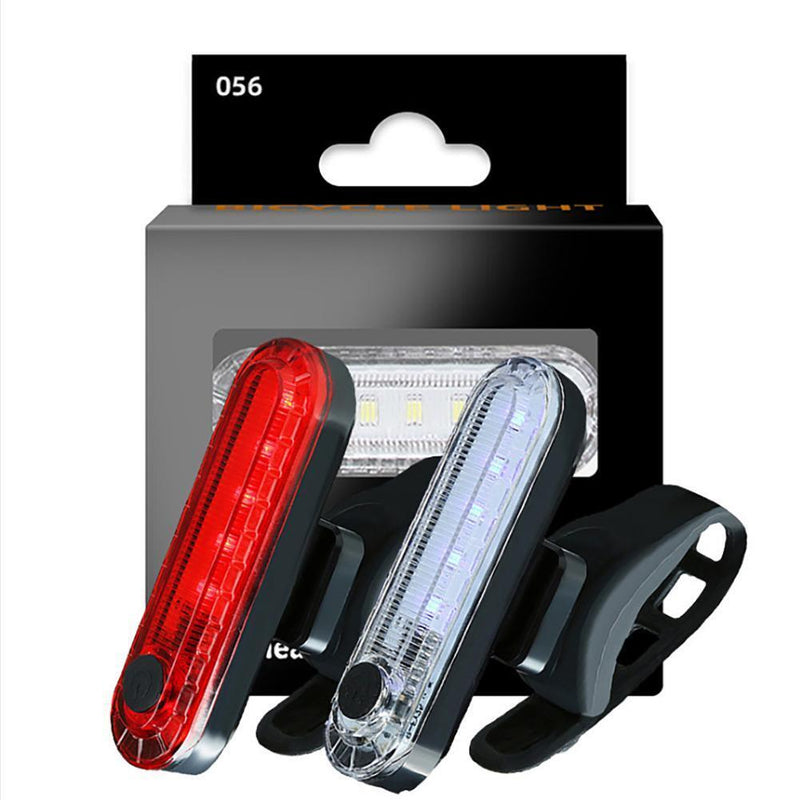 2pcs Rear Bike Tail Light Waterproof Bicycle Taillight for Night Riding
