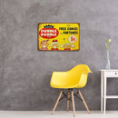 Home Weatherproof Retro Chic Three Child Sign Iron Painting Wall Art Drawing