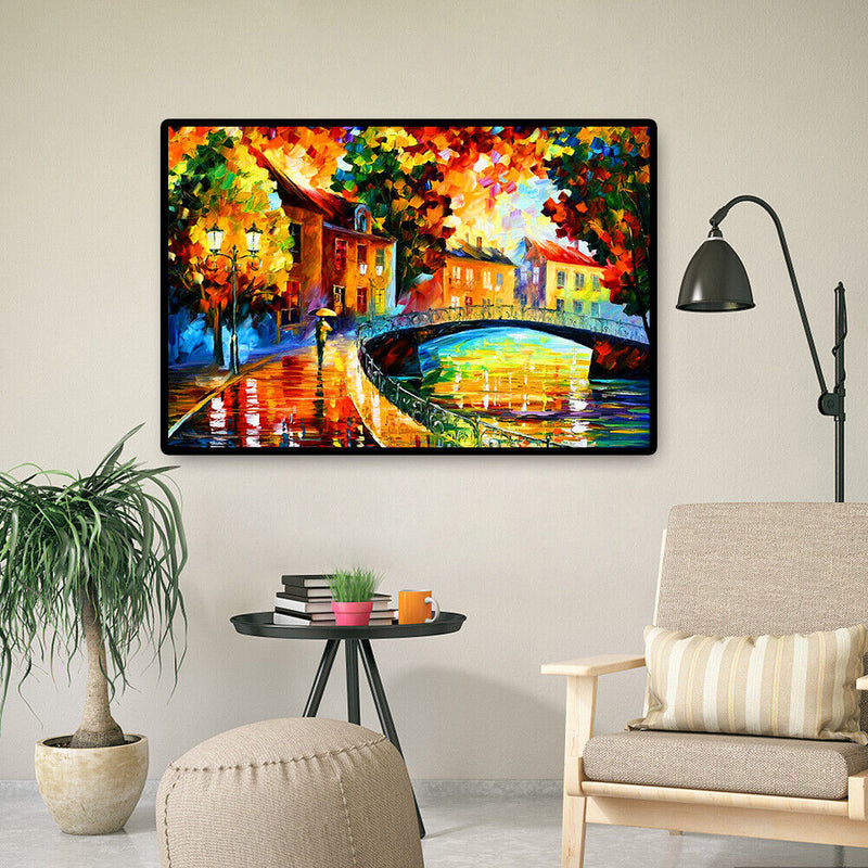 DIY Rainy Night Paper Puzzles 1000pcs for Adults Kids Jigsaw Picture Toys