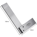 Machinist Square 90 Degree Right Angle Ruler Precision Measure (100x63mm) Newly