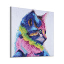 5D DIY Full Drill Square Diamond Painting Color Cat Cross Stitch Embroidery
