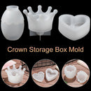 Epoxy Handmade Tools Crown Storage Box Molds Crystal Glue Silicone Mould