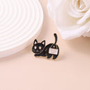 Lapel Pin The Exposed Clasp Cat Brooch Badge Enamel Pin Denim Jackets Lapel Pin