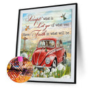 DIY Diamond Painting Kits Car Words Full Round Drill Wall Home Decoration Gif