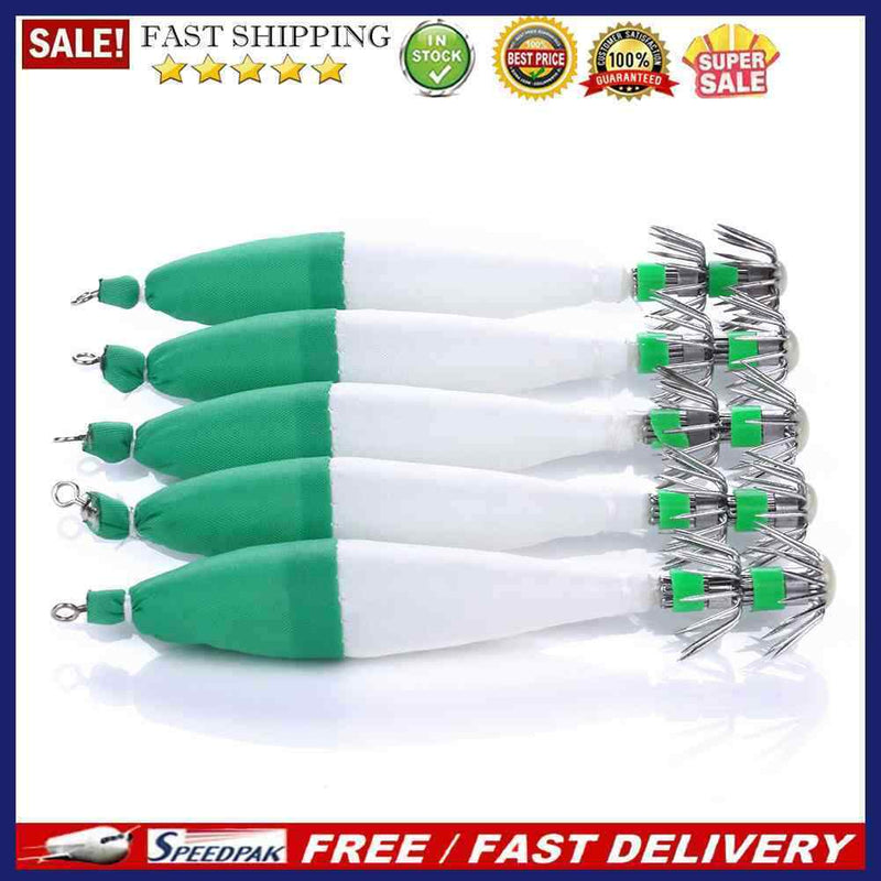 Luminous Double-Layer Cuttlefish Hooks Fishing Octopus Jig Hook Bait Accessor