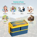 1400ML Bento Box Portable Double Layer Lunch Containers With Utensil for Outdoor