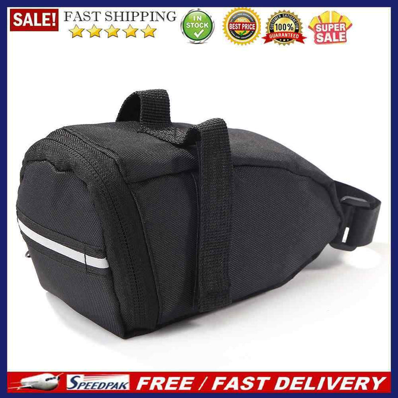 1L Capacity Bicycle Saddle Bag Rainproof MTB Seatpost Rear Tail Storage Pou