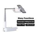 Multi-function Phone Holder Mini Desk Fill Lights with 1000mAh Battery for Video