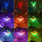 Rotary USB LED Night Light Star Projector Battery Kid Bedroom Lamp (Purple)