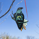 Window Hanging Crow Witch Ornament Stained Glass Home Wall Garden Decor Newly