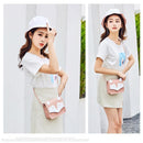Women PU Leather Crossbody Bag Cute Cartoon Cat Mini Square Shoulder Messenger B