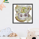Flower Animal Cross Stitch 14CT Stamped Canvas DIY Embroidery Home Decoration