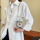 Women PVC Clear Shoulder Crossbody Bag Female Summer Phone Purse (Style 2)
