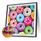 5D DIY Full Drill Round Shape Colored Donuts Rhinestone Diamond Drawing Decor