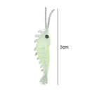 50pcs Luminous Shrimp Soft Lure 3cm Night Fishing Bait Fluorescent Glow