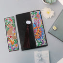 2pcs Special Shaped Drill Diamond Leather Tassel Bookmark DIY Art (SQ03) Newly