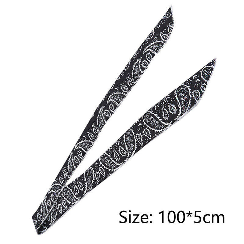 Summer Ice Cooling Wrap Towel Scarf Outdoor Running Neck Headband (Black)