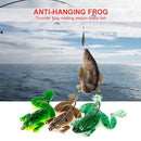 5pcs Frog Bionic Fishing Soft Lure Thunderfrog Black Fishing Bait (Brown)
