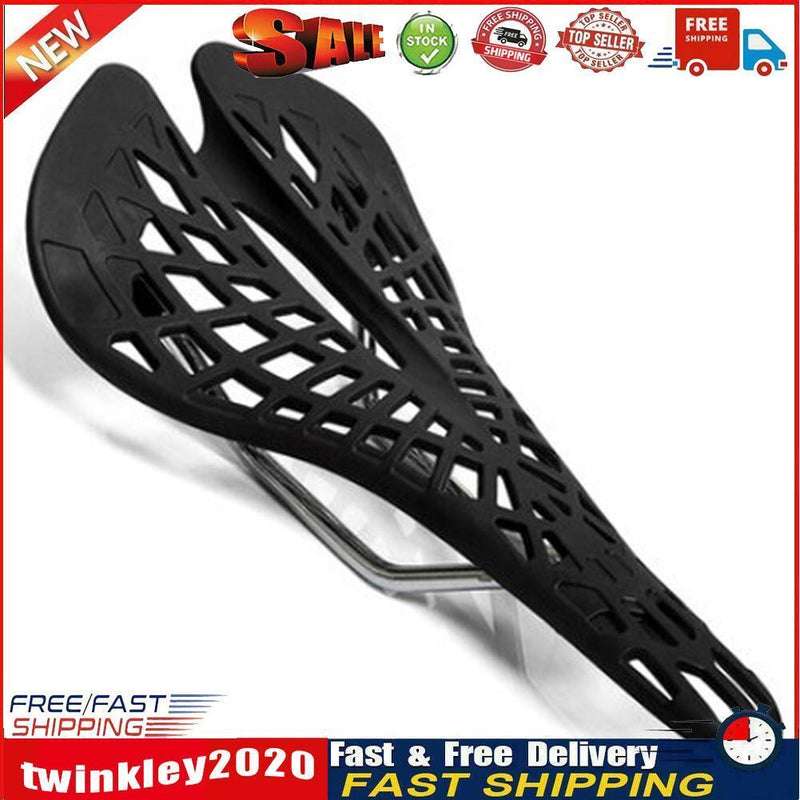 MTB Mountain Road Bicycle Cycling Bike Hollow Saddle Seat Plastic Black Newly