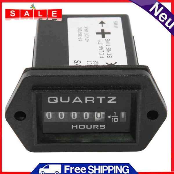 DC12-36V Digital Engine Hours Counter Timer for Marine Boat Truck Lawn Tractor