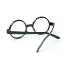 6pcs Nerd Black Glasses Kids Round Fancy Dress Costume Retro Funny Wizard, G9C0
