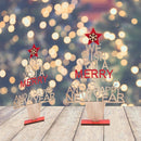 Desk Wood Craft Xmas Desktop Decorations Christmas Table Decor Wooden Ornaments