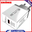 US EU Plug QC 3.0 USB Charger Square Quick Charge Wall Phone Charging Adapter