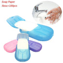 Home Portable Scented Soap Flakes Washing Hand Paper Slice Sheets Foaming