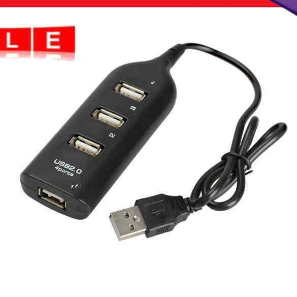 4 Port USB 2.0 High Speed Mini Hub Female Pattern for Laptop PC