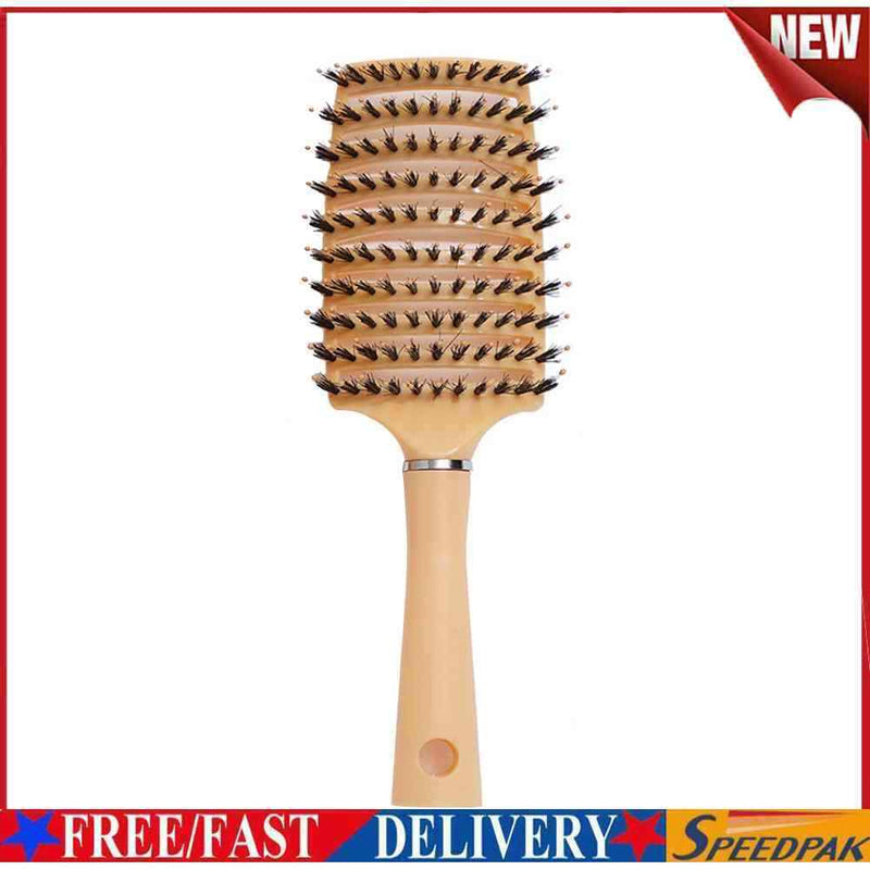 Scalp Massage Comb Salon Hairbrush Bristle Women Wet Curly Hair Detangle Br