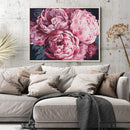 DIY Paint By Number Kit Pink Peony Flowers No Frame for Home Decoration Art