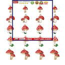 20pcs Mushroom Pendant Charms for Bracelet Necklace Keychain Crafts Accessories