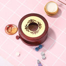 Wax Seal Furnace Wooden Frame Metal Pot Beads Sticks Melting Warmer Tool Newly