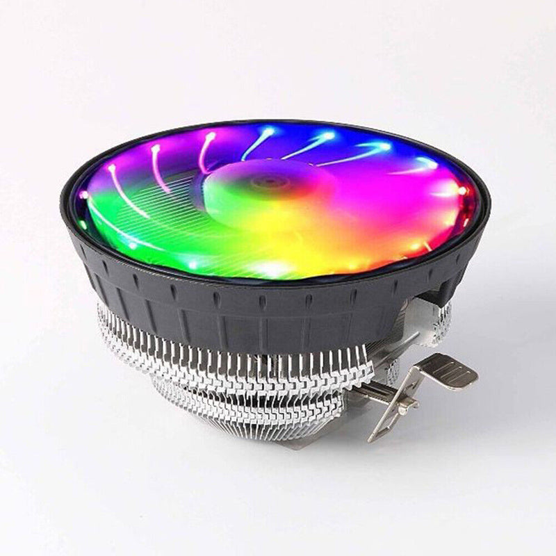 Aluminum Colorful Luminous CPU Cooler Practical Cooling Fan for AMD 775/115