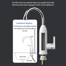 220V Hot Water Heater Tap EU Plug Electric Heating Faucet Home Kitchen Supp