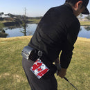 Mini Square Double-Sided Golf Ball Cleaning Towel w/ Carabiner Camo (Red) Newly