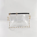 Korean PVC Waterproof Clear Handbag Women Small Zipper Travel Messenger Bag